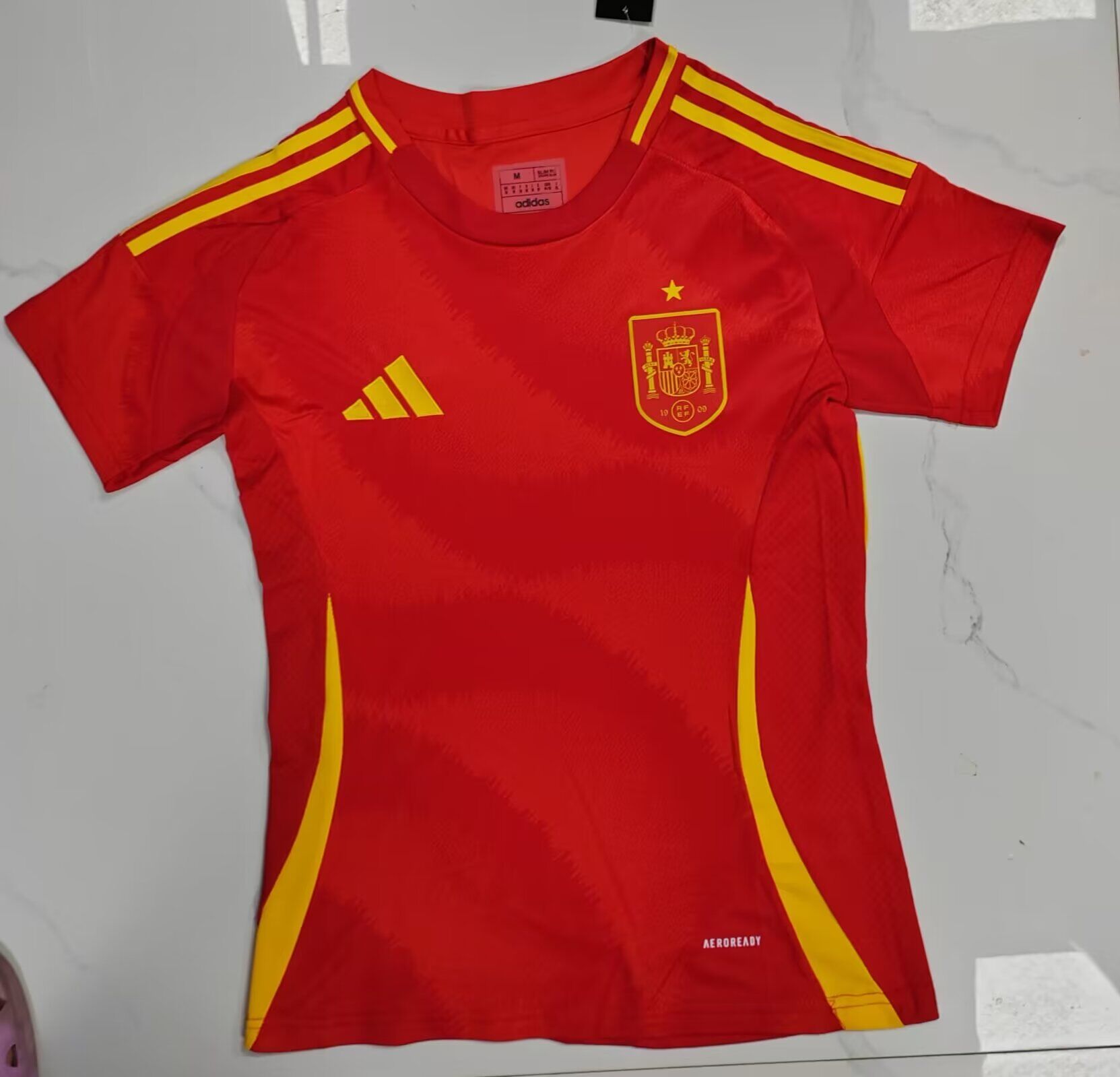 AAA Quality Spain Woman 2024 Euro Home Soccer Jersey